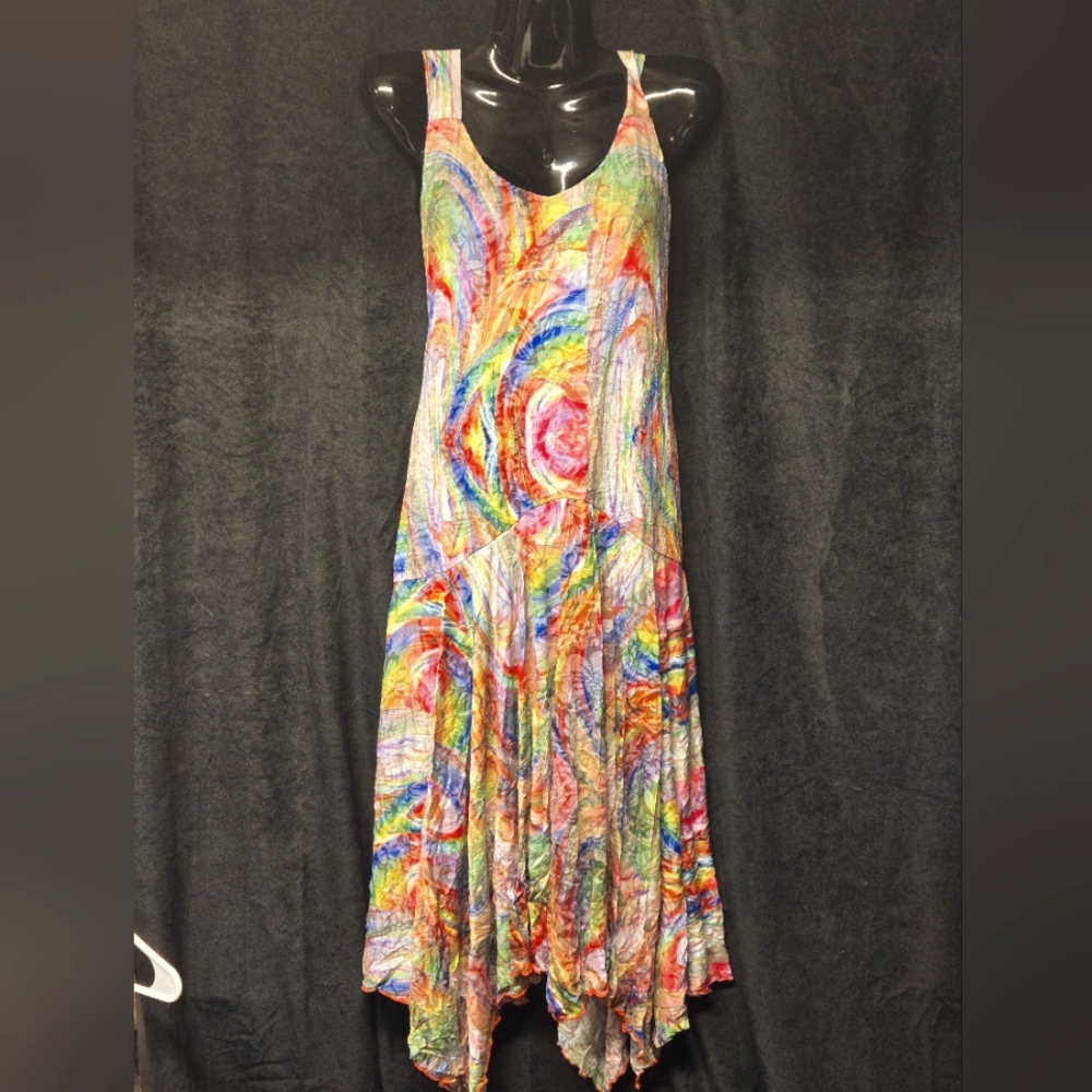 Carine Dress  NWT Flowy Colorful Size Large